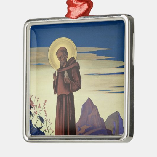 St. Francis von Assisi (Christlicher Heiliger) Ornament Aus Metall (Links)