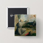St Francis von Assisi die Schanden empfangend Button (Vorne & Hinten)