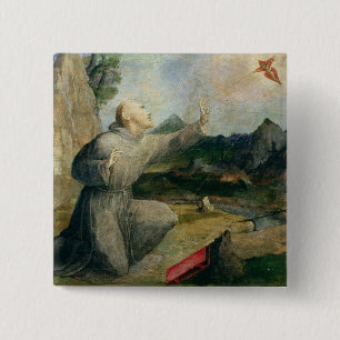 St Francis von Assisi die Schanden empfangend Button