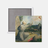 St. Francis von Assisi Empfang der Stigmata Magnet (Vorderseite/Rückseite)
