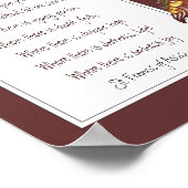 St. Francis von Assisi Gebet California Quail Bird Poster (Ecke)