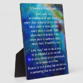 St. Francis von Assisi Gebet Fotoplatte (Seite)