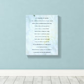 St. Francis von Assisi Gebet Leinwanddruck (Insitu (Holzboden))