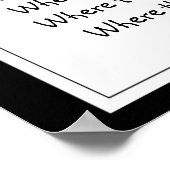 St. Francis von Assisi Gebet mit kleinen Vögeln Poster (Ecke)