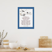 St. Francis von Assisi Gebet mit Magpie Birds Poster (Küche)