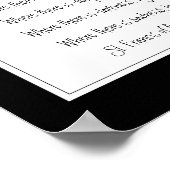 St. Francis von Assisi Gebet mit Sweet Kitten Cat Poster (Ecke)