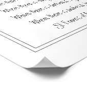 St. Francis von Assisi Gebet mit Vogelgezwitscher Poster (Ecke)