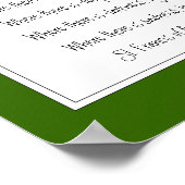 St. Francis von Assisi, Gebet-Sparrow-Vogel Poster (Ecke)