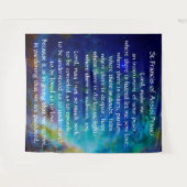 St. Francis von Assisi Gebet Wandteppich (Vorderseite (Horizontal))