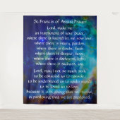 St. Francis von Assisi Gebet Wandteppich (Vorderseite)