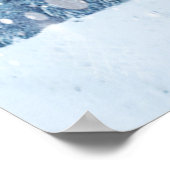 St. Francis von Assisi Gebet Winterschneewald Poster (Ecke)