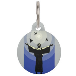 St. Francis von Assisi Gray Animal Protector Haustiermarke