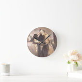 St. Francis von Assisi im Gebet Runde Wanduhr (Zuhause)