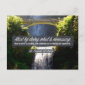 St. Francis von Assisi Inspiration Zitat "Doing" Postkarte (Vorderseite)