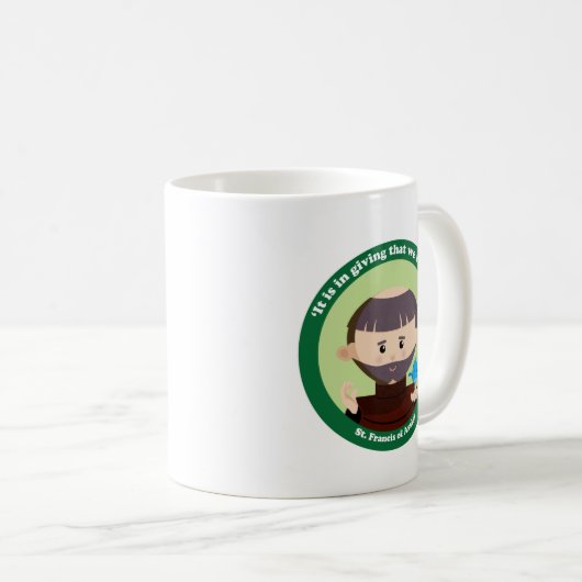 St Francis von Assisi Kaffeetasse (VorderseiteRechts)