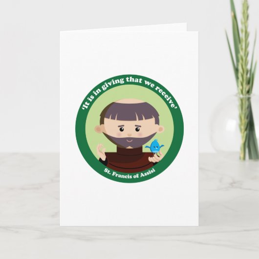 St Francis von Assisi Karte (Vorderseite)