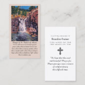 St. Francis von Assisi Lila grünes Orangengebet Visitenkarte (Vorne/Hinten)