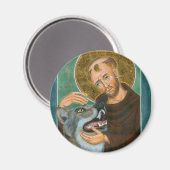 St. Francis von Assisi Magnet (Vorderseite/Rückseite)