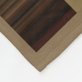 St Francis von Assisi mit Kruzifix-Lilien Fleecedecke (Ecke)