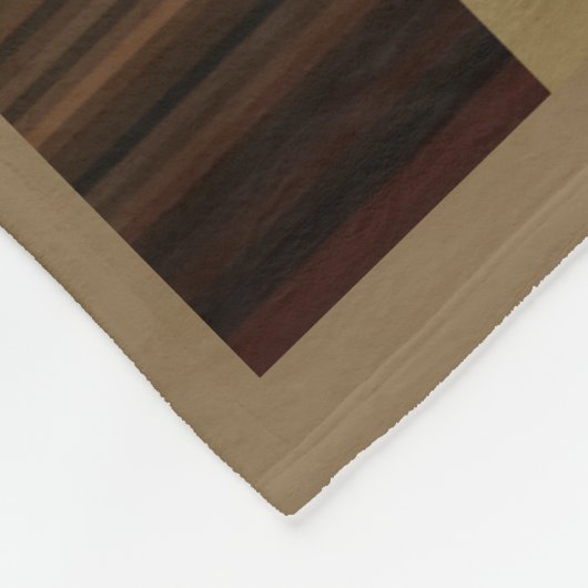 St Francis von Assisi mit Kruzifix-Lilien Fleecedecke (Ecke)