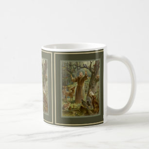 St Francis von Assisi mit Tieren Kaffeetasse
