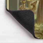 St Francis von Assisi mit Tieren Mousepad (Ecke)