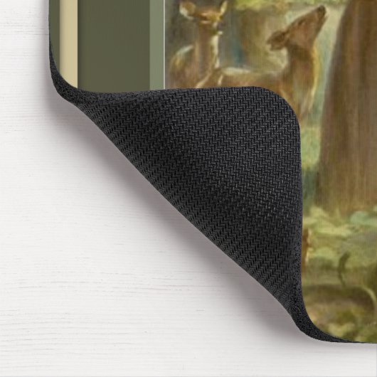 St Francis von Assisi mit Tieren Mousepad (Ecke)
