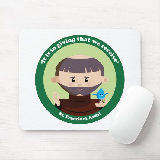 St Francis von Assisi Mousepad (Mit Mouse)
