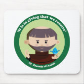 St Francis von Assisi Mousepad (Vorne)