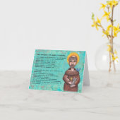St Francis von Assisi Notecard Karte (Gelbe Blume)
