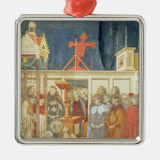 St Francis von Assisi Ornament Aus Metall (Vorne)