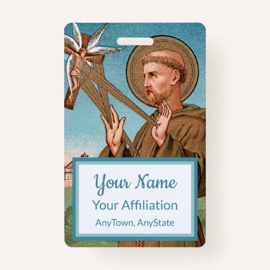 St. Francis von Assisi, Pater Seraphicus (SAU 040) Ausweis (Vorderseite)