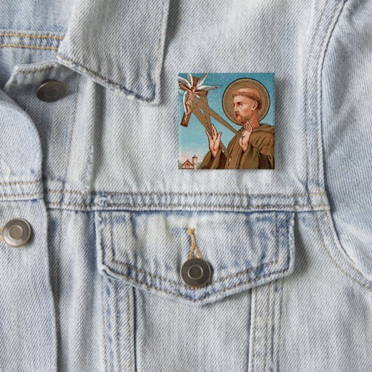 St. Francis von Assisi, Pater Seraphicus (SAU 040) Button (Beispiel)