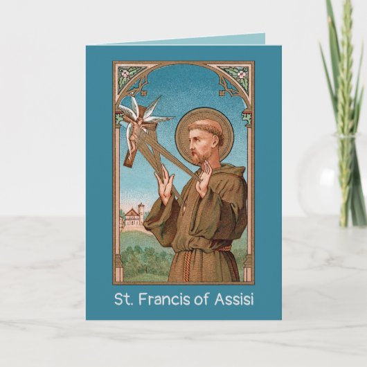 St. Francis von Assisi, Pater Seraphicus (SAU 040) Karte (Vorderseite)