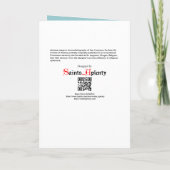 St. Francis von Assisi, Pater Seraphicus (SAU 040) Karte (Rückseite)