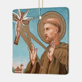 St. Francis von Assisi, Pater Seraphicus (SAU 040) Keramikornament (Links)