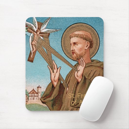 St. Francis von Assisi, Pater Seraphicus (SAU 040) Mousepad (Mit Mouse)