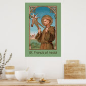 St. Francis von Assisi, Pater Seraphicus (SAU 040) Poster (Küche)