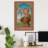St. Francis von Assisi, Pater Seraphicus (SAU 040) Poster (Heimbüro)