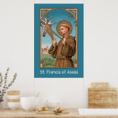 St. Francis von Assisi, Pater Seraphicus (SAU 040) Poster (Küche)