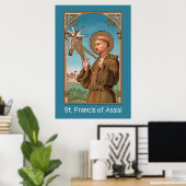 St. Francis von Assisi, Pater Seraphicus (SAU 040) Poster (Heimbüro)