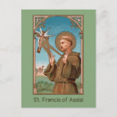 St. Francis von Assisi, Pater Seraphicus (SAU 040) Postkarte (Vorderseite)