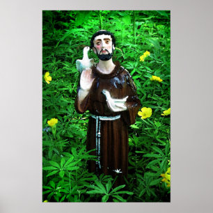 St Francis von Assisi Poster