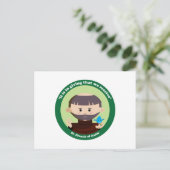 St. Francis von Assisi Postkarte (Stehend Vorderseite)
