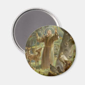 St. Francis von Assisi Preaching to the Animals Magnet (Vorderseite/Rückseite)