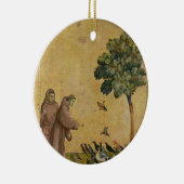 St Francis von Assisi predigend zu den Vögeln Keramikornament (Rechts)