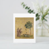 St Francis von Assisi predigend zu den Vögeln Postkarte (Stehend Vorderseite)