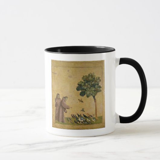 St Francis von Assisi predigend zu den Vögeln Tasse (Rechts)