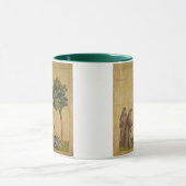 St Francis von Assisi predigend zu den Vögeln Tasse (Zentrum)