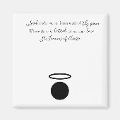 St. Francis von Assisi Quote Magnet (Vorne)